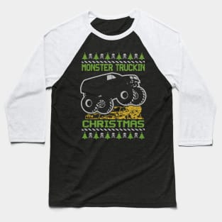 MONSTER TRUCKING CHRISTMAS Baseball T-Shirt